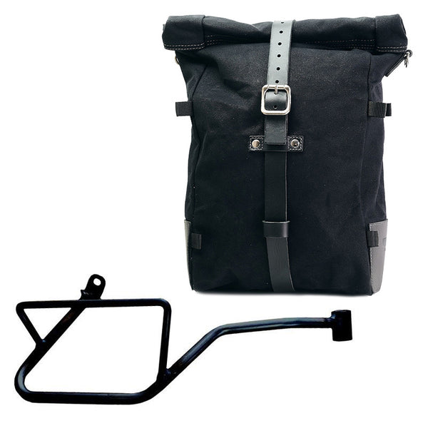 Unit Garage DPS-UGSET-4686 Canvas Pure Side Bag + Right Frame Moto Guzzi V7 EURO5