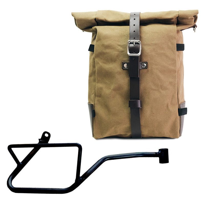 Unit Garage DPS-UGSET-4686 Canvas Pure Side Bag + Right Frame Moto Guzzi V7 EURO5