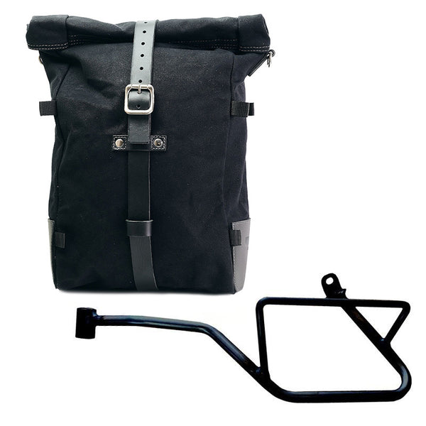 Unit Garage DPS-UGSET-4685 Canvas Pure Side Bag + Left Frame Moto Guzzi V7 EURO5