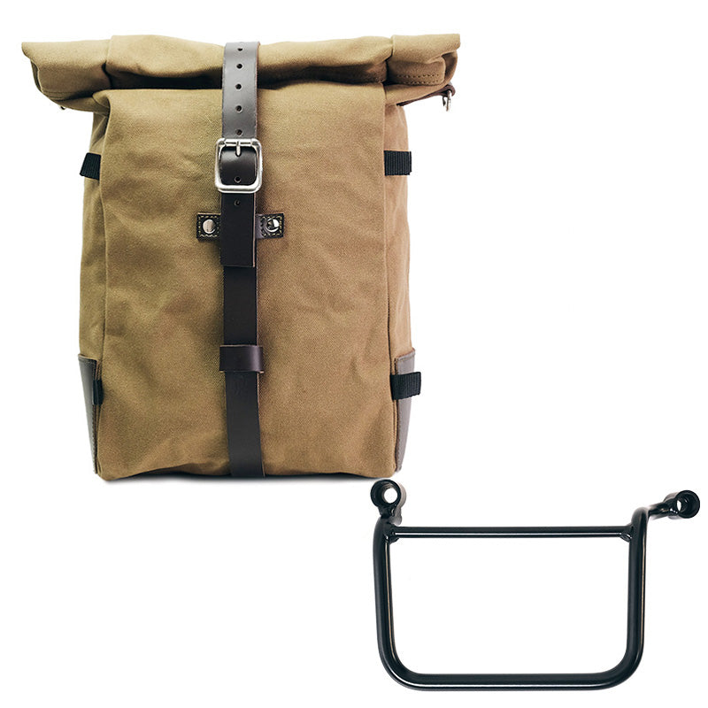 Unit Garage DPS-UGSET-4678 Canvas Pure Side Bag + Left Frame Royal Enfield Guerrilla 450