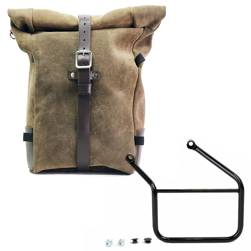 Unit Garage DPS-UGSET-4694 Waxed suede side pannier Pure + Left Frame Honda CL