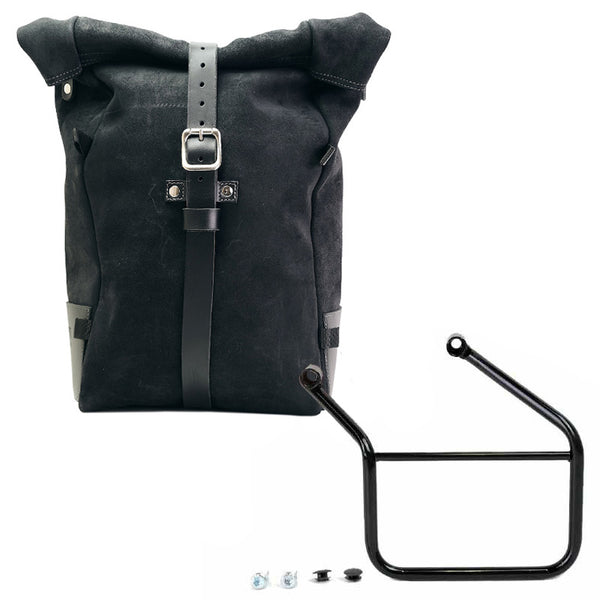 Unit Garage DPS-UGSET-4694 Waxed suede side pannier Pure + Left Frame Honda CL