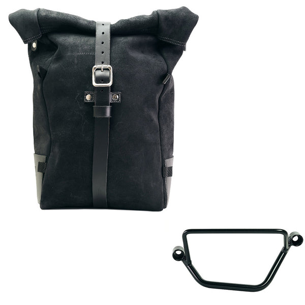 Unit Garage DPS-UGSET-4695 Waxed suede side pannier Pure + Left Frame Honda GB350S