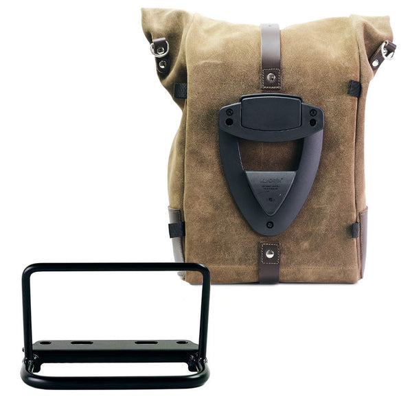 Unit Garage DPS-UGSET-4689 Waxed suede side pannier Pure + Royal Enfield subframe Bear 650