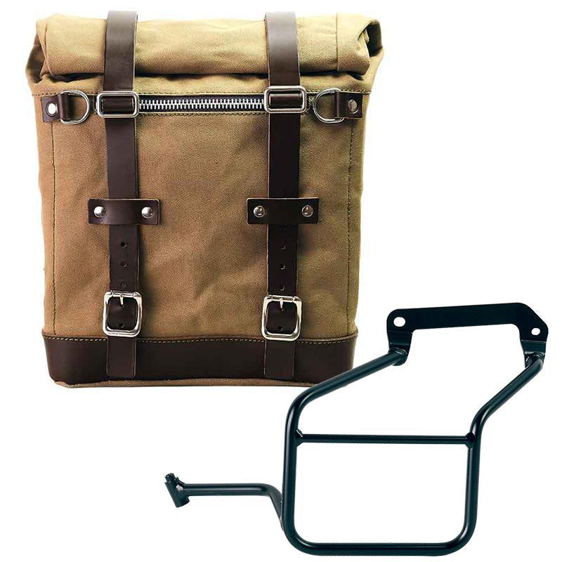 Unit Garage U201+3600SX Canvas Side Pannier Scram 22L-30L + Left Subframe Aprilia Tuareg 660