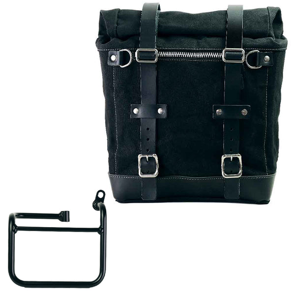 Unit Garage U201+3710DX Canvas Side Pannier Scram 22L-30L + Right Subframe BMW CE 02