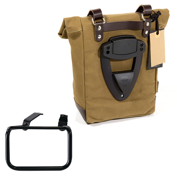 Unit Garage U201+5001DX Canvas Side Pannier Scram 22L-30L + Right Frame BMW R12 G/S