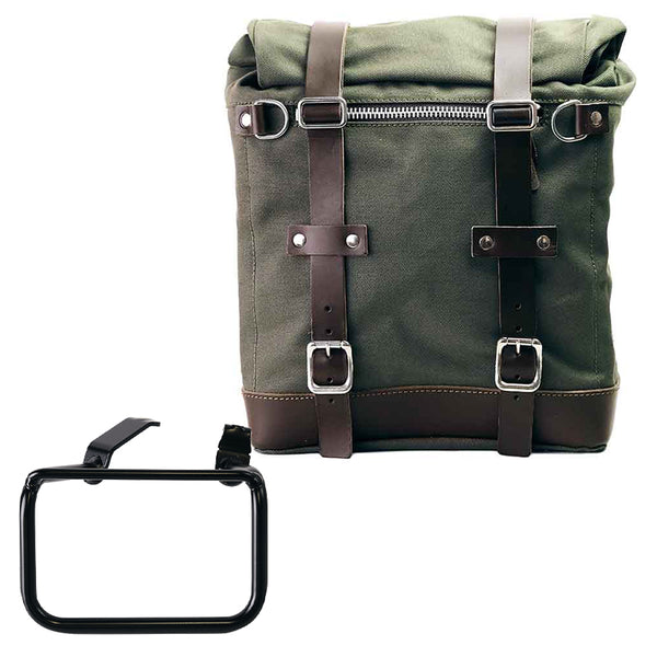 Unit Garage U201+5001DX Canvas Side Pannier Scram 22L-30L + Right Frame BMW R12 G/S