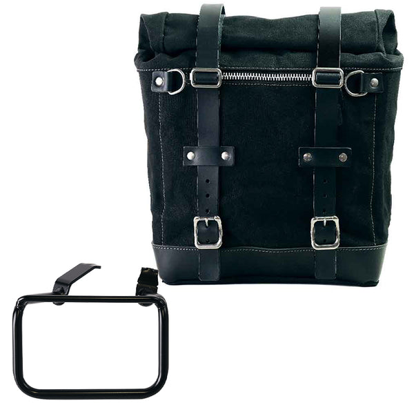 Unit Garage U201+5001DX Canvas Side Pannier Scram 22L-30L + Right Frame BMW R12 G/S