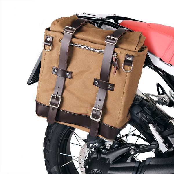 Unit Garage U201+5001DX Canvas Side Pannier Scram 22L-30L + Right Frame BMW R12 G/S