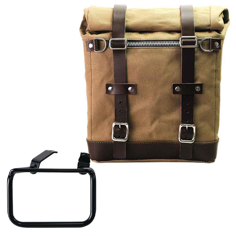 Unit Garage U201+5001DX Canvas Side Pannier Scram 22L-30L + Right Frame BMW R12 G/S