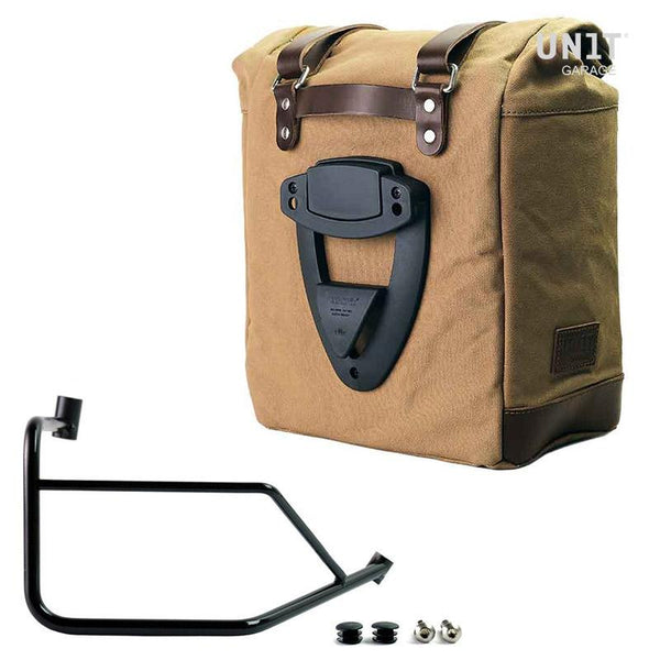 Unit Garage U201+3900DX Canvas Side Pannier Scram 22L-30L + Right Subframe Ducati DesertX