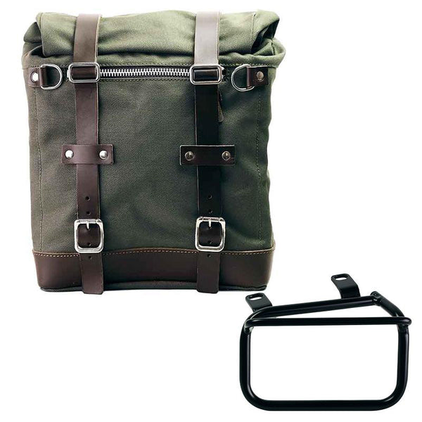 Unit Garage U201+2724SX Canvas Side Pannier Scram 22L-30L + Left subframe Ducati Scrambler (2023 until now)