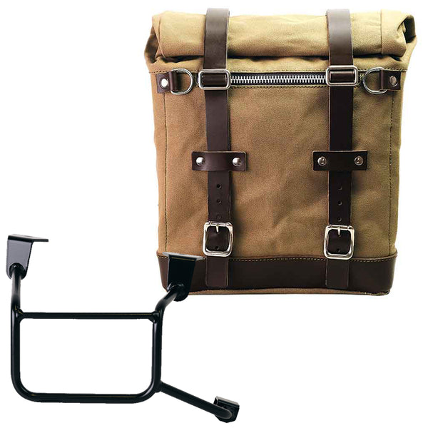 Unit Garage U201+4151DX Canvas Side Pannier Scram 22L-30L + Right Frame Honda CRF1100L Africa Twin & Adventure Sports (2024 until now)