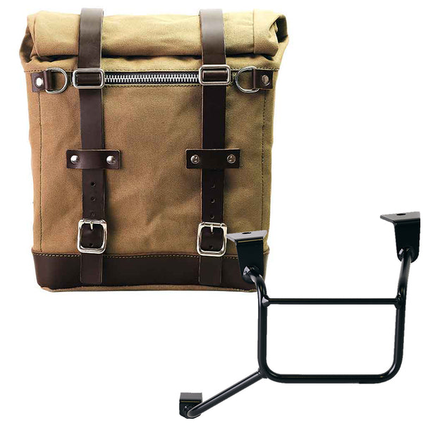 Unit Garage U201+4151SX Canvas Side Pannier Scram 22L-30L + Left Frame Honda CRF1100L Africa Twin & Adventure Sports (2024 until now)