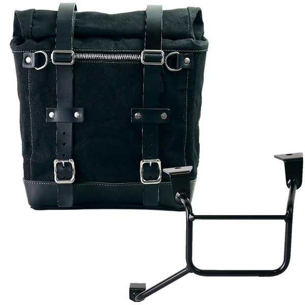 Unit Garage U201+4151SX Canvas Side Pannier Scram 22L-30L + Left Frame Honda CRF1100L Africa Twin & Adventure Sports (2024 until now)