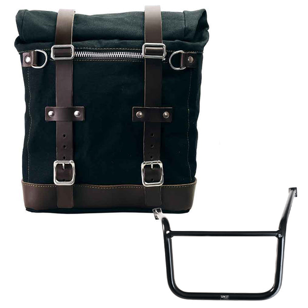 Unit Garage U201+2280SX Canvas Side Pannier Scram 22L-30L + Left subframe Guzzi V85TT (2024 until now)