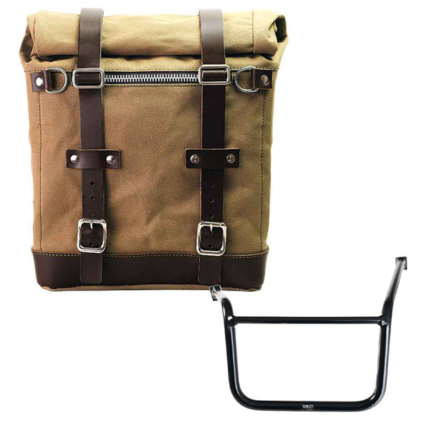 Unit Garage U201+2280SX Canvas Side Pannier Scram 22L-30L + Left subframe Guzzi V85TT (2024 until now)