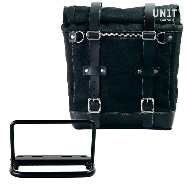 Unit Garage U201+3800 Canvas Side Pannier Scram 22L-30L + Subframe Royal Enfield Bear 650