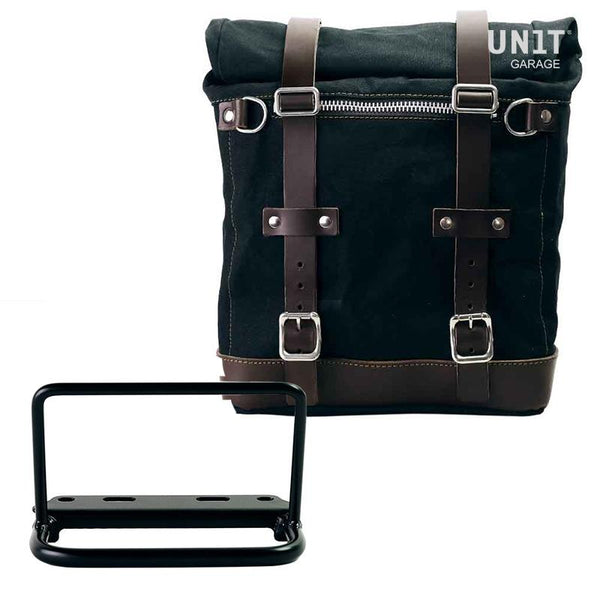 Unit Garage U201+3800 Canvas Side Pannier Scram 22L-30L + Subframe Royal Enfield Bear 650