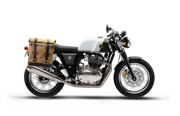 Unit Garage U201+3800 Canvas Side Pannier Scram 22L-30L + Subframe Royal Enfield Bear 650