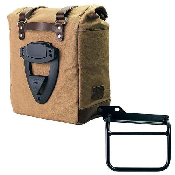 Unit Garage U201+3801SX Canvas Side Pannier Scram 22L-30L + Left Frame Royal Enfield Himalayan, Scram 411 