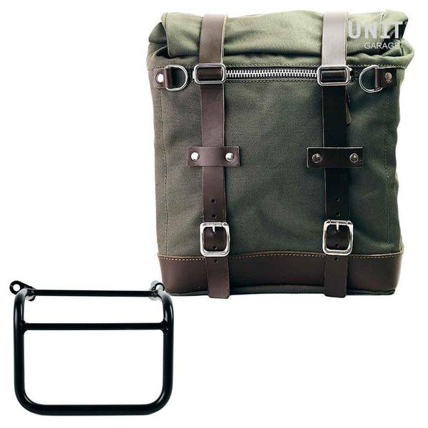 Unit Garage U201+1019DX Canvas Side Pannier Scram 22L-30L + Right Subframe Triumph Scrambler 1200 XC_XE (2019 until now)