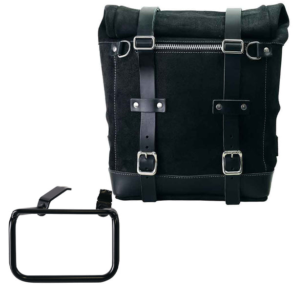 Unit Garage U202+5001DX Waxed suede side pannier Scram 22L-30L  + Right Frame BMW R12 G/S