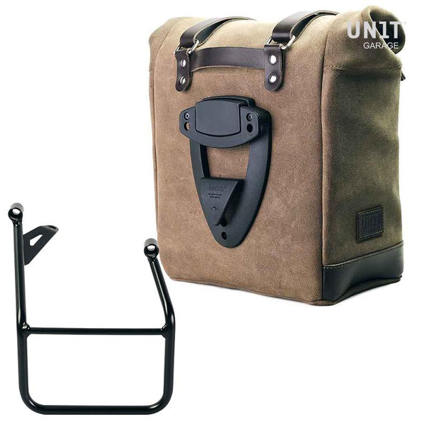 Unit Garage U202+4001DX Waxed suede side pannier Scram 22L-30L  + Right subframe BMW R1300GS