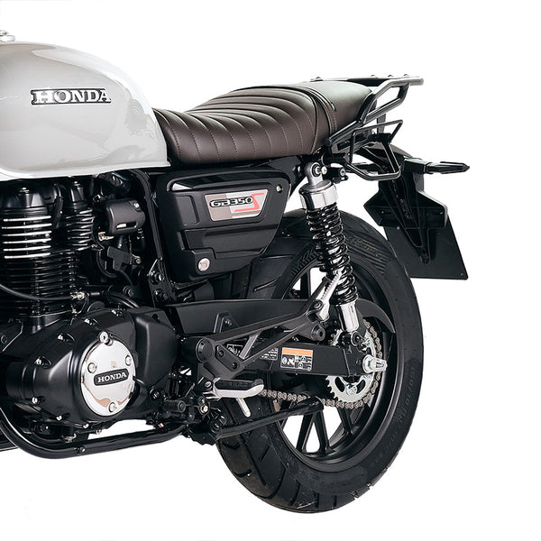 Unit Garage U202+4161SX Waxed suede side pannier Scram 22L-30L  + Left Frame Honda GB350S
