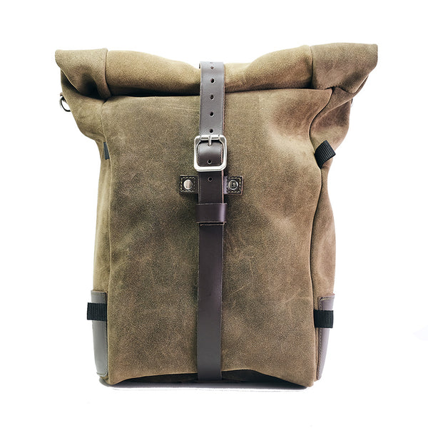 Unit Garage DPS-UGSET-4697 Waxed suede side pannier Pure + Left Frame Moto Guzzi V7