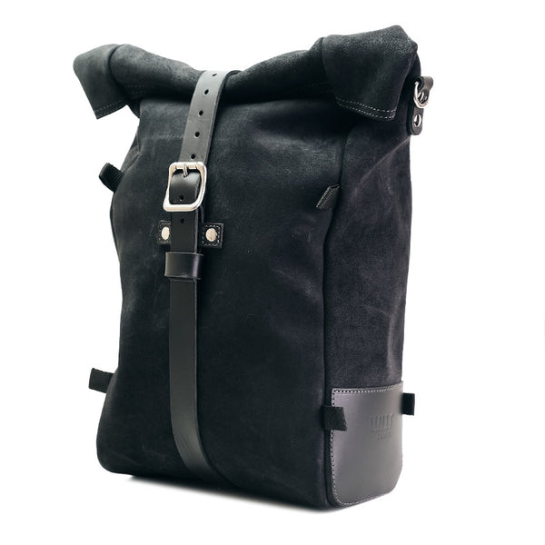 Unit Garage U302 Waxed suede side pannier Pure