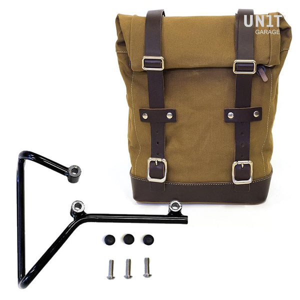 Unit Garage U001+3002 Side Pannier Canvas + Subframe husqvarna svartpilen 701