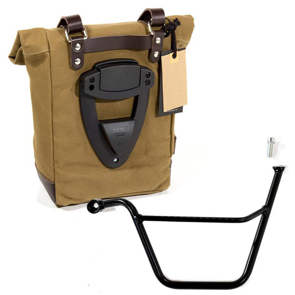 Unit Garage U001+1005SX Side Pannier Canvas 10L-14L + Left Subframe Triumph Scrambler 900 (2006-2017)