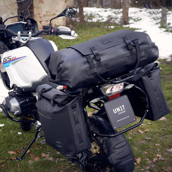 Unit Garage UG002+AL0E Khali side pannier in TPU 35L - 45L + Aluminum plate exhaust side