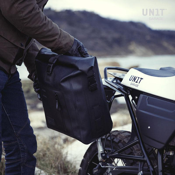 Unit Garage UG001+3850SX Khali side pannier in TPU + Left Frame Royal Enfield Guerrilla 450