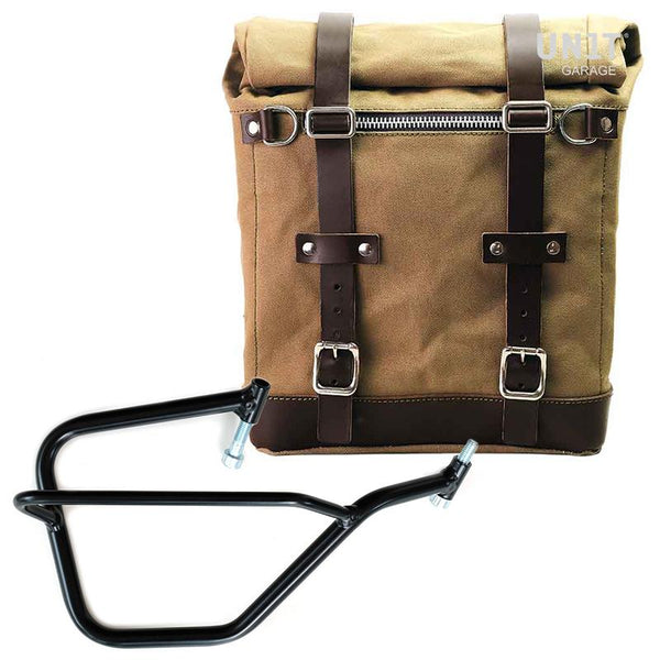 Unit Garage U201+2504DX Canvas Side Pannier Scram 22L-30L + Right Subframe Yamaha