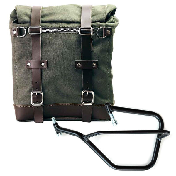 Unit Garage U201+2504SX Canvas Side Pannier Scram 22L-30L + Left Subframe Yamaha