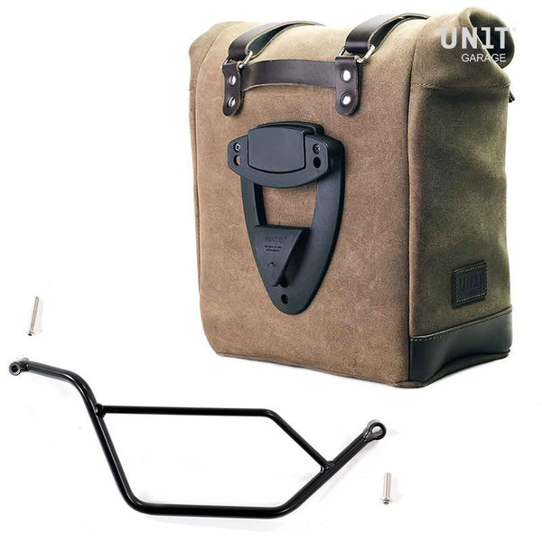 Unit Garage U202+1524DX Waxed suede side pannier Scram 22L-30L + Right subframe Bmw R 850R/1100R/1150R