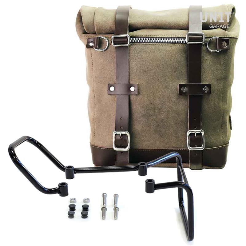Unit Garage U202+3000 Waxed suede side pannier Scram 22L-30L + Subframe husqvarna 401 (2017-2019)