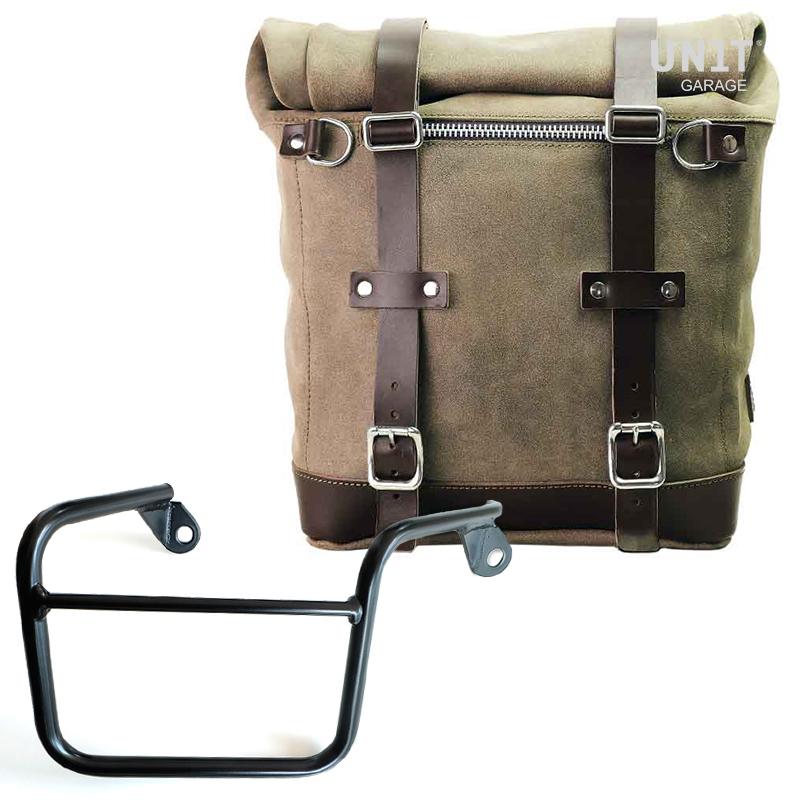 Unit Garage U202+2600DX Waxed suede side pannier Scram 22L-30L + Right Subframe Mash