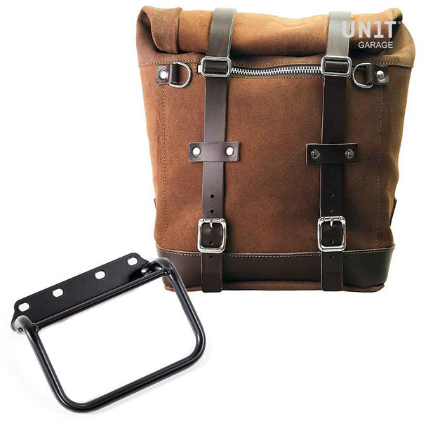 Unit Garage U202+1008 Waxed suede side pannier Scram 22L-30L + subframe R80 G/S