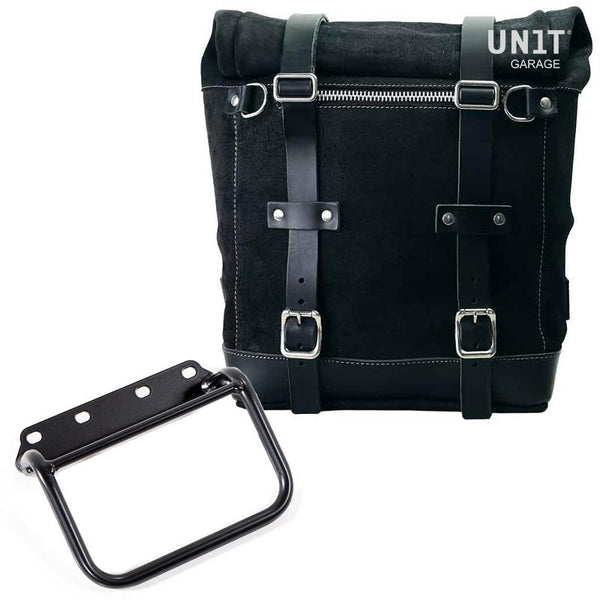Unit Garage U202+1008 Waxed suede side pannier Scram 22L-30L + subframe R80 G/S