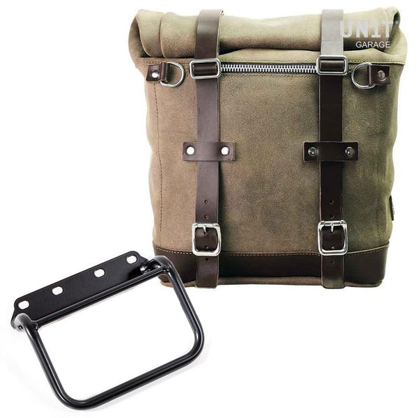 Unit Garage U202+1008 Waxed suede side pannier Scram 22L-30L + subframe R80 G/S