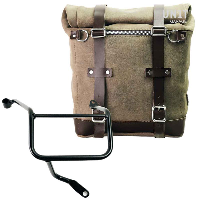 Unit Garage U202+3208DX Waxed suede side pannier Scram 22L-30L + Right Subframe Yamaha