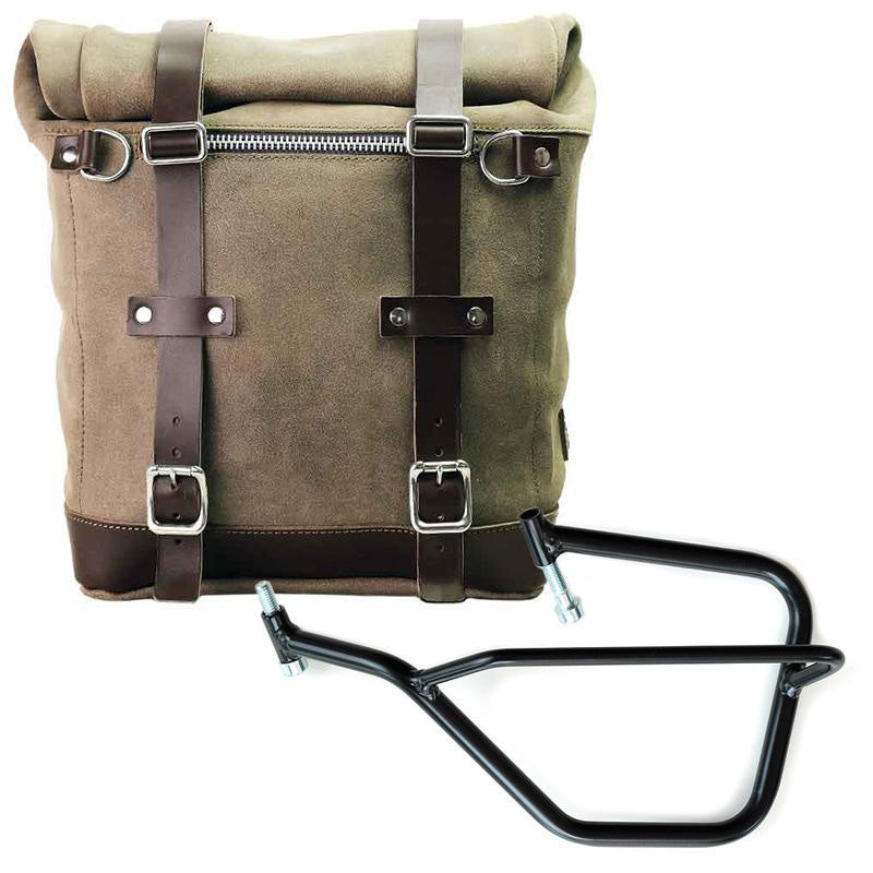 Unit Garage U202+2504SX Waxed suede side pannier Scram 22L-30L + Left Subframe Yamaha