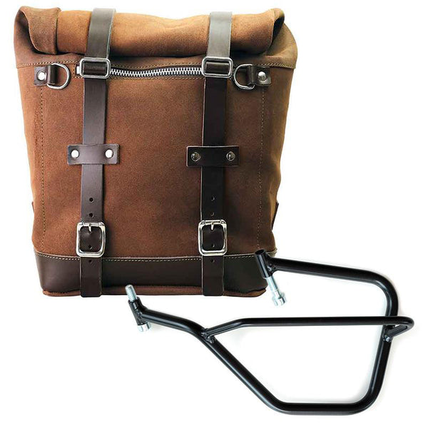 Unit Garage U202+2504SX Waxed suede side pannier Scram 22L-30L + Left Subframe Yamaha