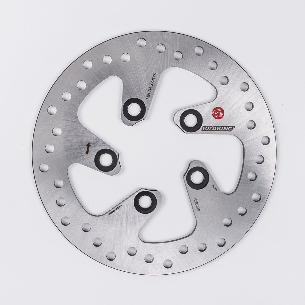 BRAKING KM04RI BRAKE DISK ROUND FIX REAR