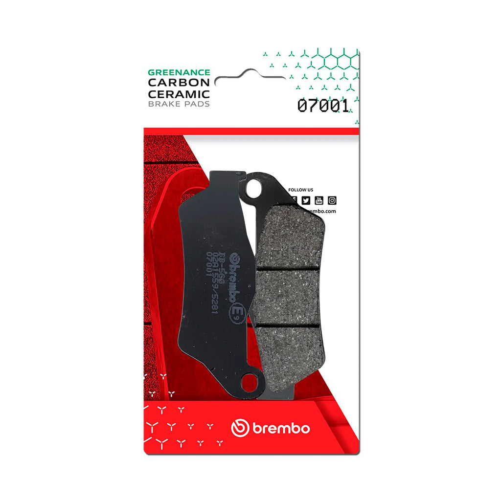 BREMBO 07001 CC Carbon Ceramic brake pad official image 1