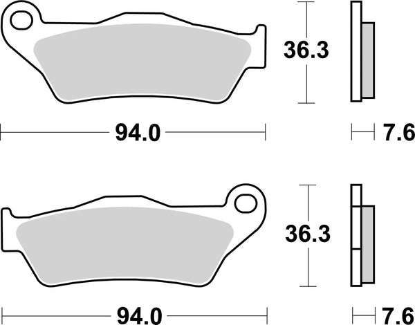 BREMBO 07001 CC Carbon Ceramic brake pad official image 3